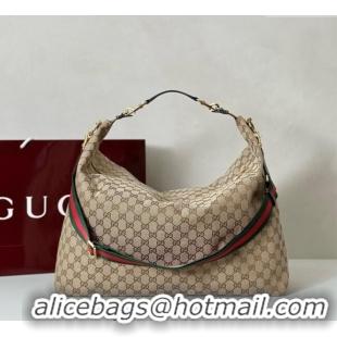 Top Quality Gucci GG Canvas Shoulder Bag 864485 Beige 2025