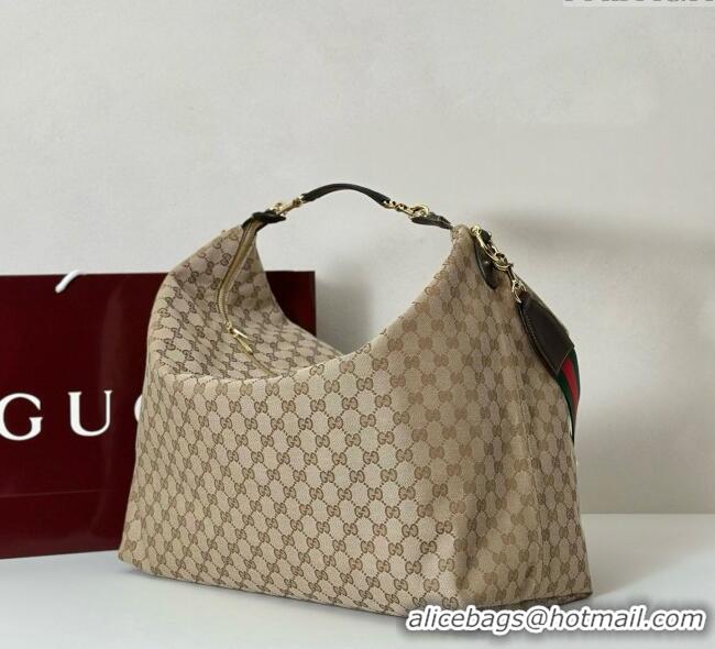 Top Quality Gucci GG Canvas Shoulder Bag 864485 Beige 2025