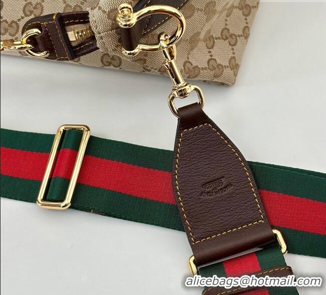 Top Quality Gucci GG Canvas Shoulder Bag 864485 Beige 2025