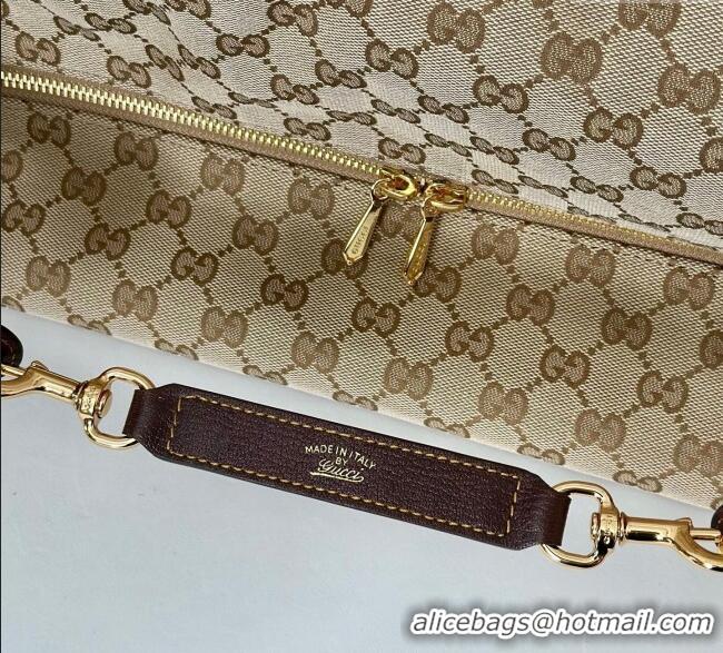 Top Quality Gucci GG Canvas Shoulder Bag 864485 Beige 2025