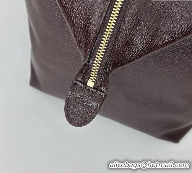 Best Grade Gucci Leather Shoulder Bag 864485 Brown 2025
