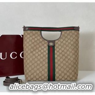 Buy Fashionable Gucci Mens Giglio GG Canvas Tote Bag 865452 Beige 2025