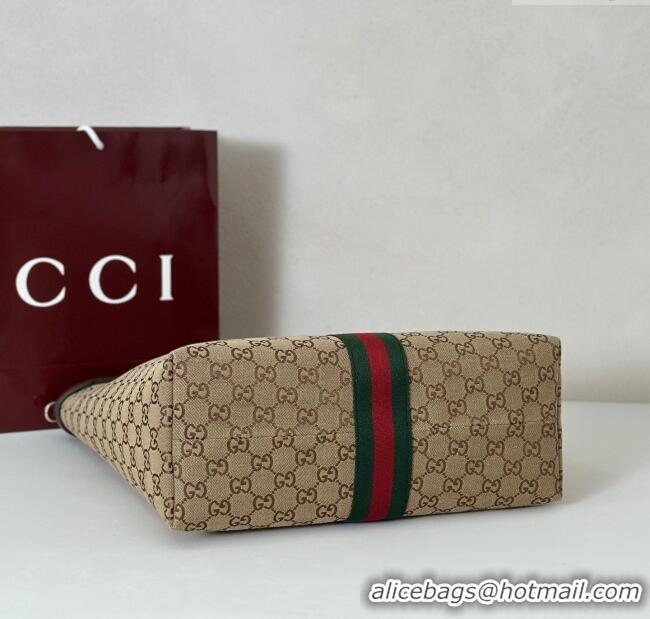 Buy Fashionable Gucci Mens Giglio GG Canvas Tote Bag 865452 Beige 2025