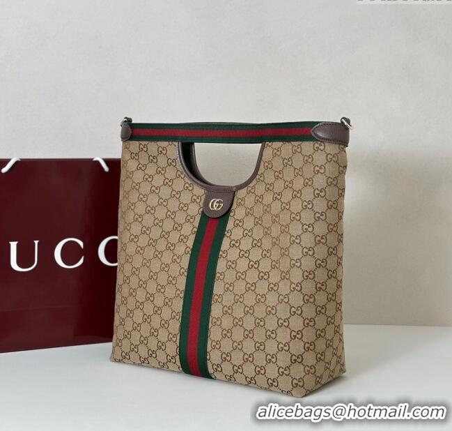 Buy Fashionable Gucci Mens Giglio GG Canvas Tote Bag 865452 Beige 2025