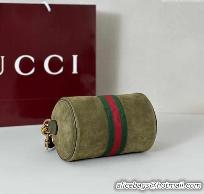 Buy New Cheap Gucci Mens Ophidia mini bag in Suede 846869 Dark Green 2025
