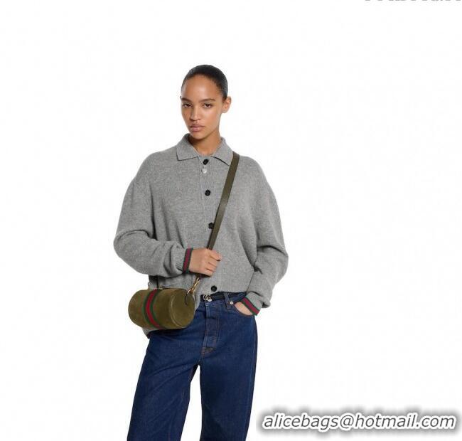 Buy New Cheap Gucci Mens Ophidia mini bag in Suede 846869 Dark Green 2025