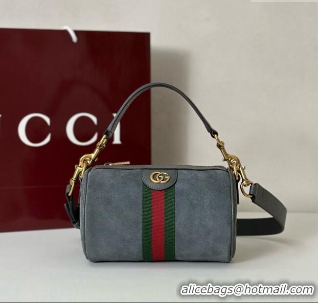 Promotional Gucci Mens Ophidia mini bag in Suede 846869 Dark Grey 2025