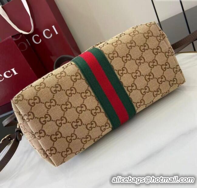 Buy Classic Gucci Giglio Small Tote Bag in GG Canvas 860845 Beige 2025