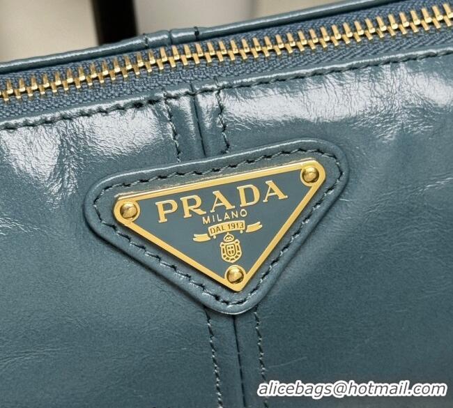 Affordable Price Prada Re-Edition 2002 medium leather shoulder bag 1BC221 Green 2025