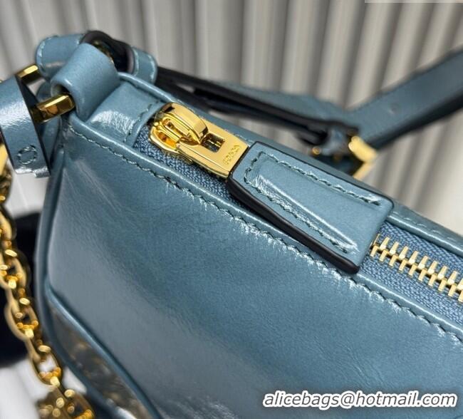 Affordable Price Prada Re-Edition 2002 medium leather shoulder bag 1BC221 Green 2025