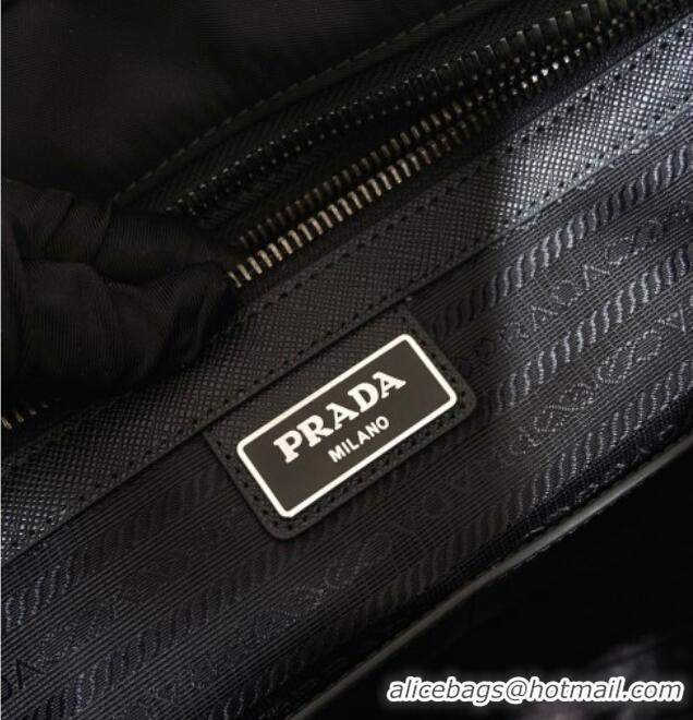 Super Quality Prada Mens Re-Nylon and Saffiano leather tote bag 2VG064 Black 2025
