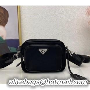 Best Quality Prada Nylon Camera Bag 1BH153 Black 2025