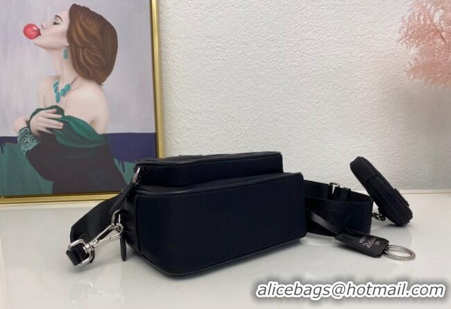 Best Quality Prada Nylon Camera Bag 1BH153 Black 2025