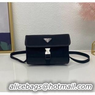 Shop Discount Prada Re-Nylon and Saffiano Leather Smartphone Case 2ZH108 Black 2025