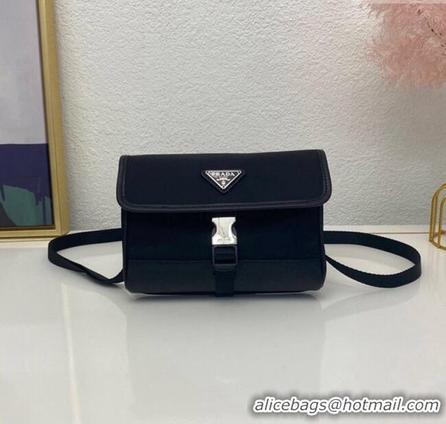 Shop Discount Prada Re-Nylon and Saffiano Leather Smartphone Case 2ZH108 Black 2025