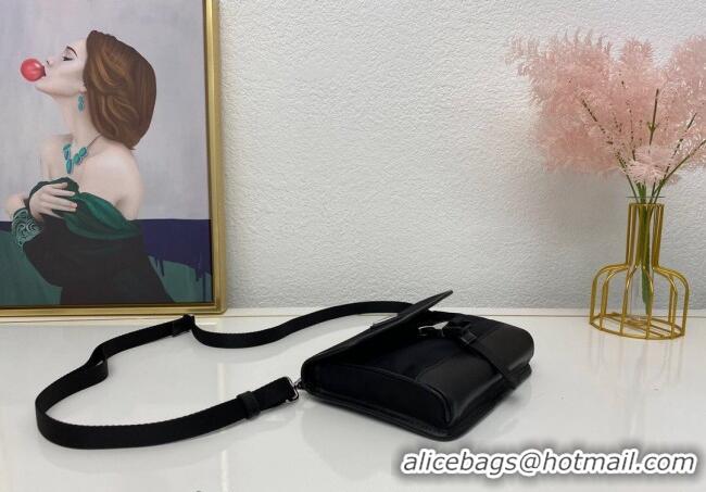 Shop Discount Prada Re-Nylon and Saffiano Leather Smartphone Case 2ZH108 Black 2025