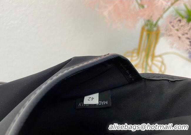 Trendy Design Prada Re-Nylon and Saffiano Leather Smartphone Case 2ZH109 Black 2025