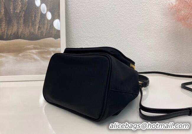 Good Taste Prada Duet Nylon Bucket Shoulder Bag 1BH038 Black 2025