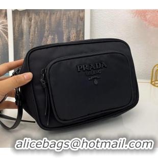 Super Quality Prada Nylon Crossbody Bag 1BH107 Black 2025