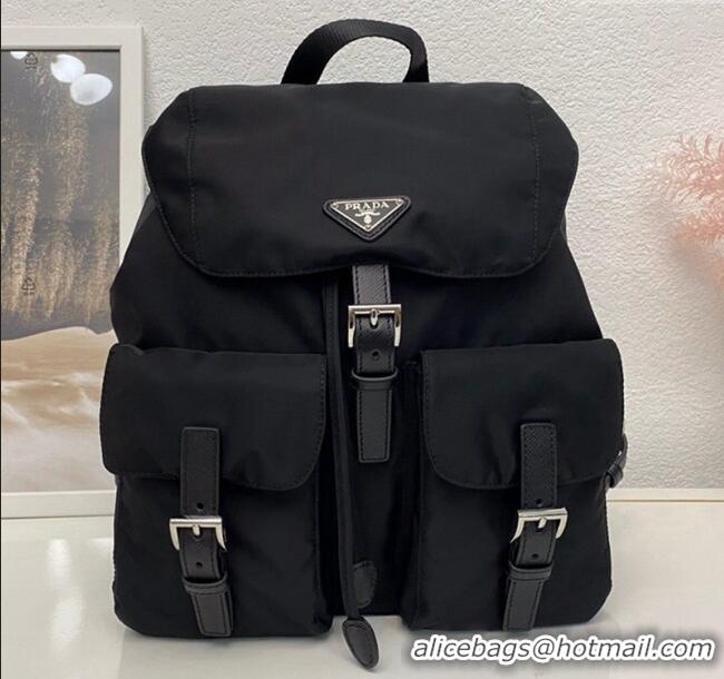 Trendy Design Prada Nylon Backpack Bag BZ2811 Black/Silver 2025