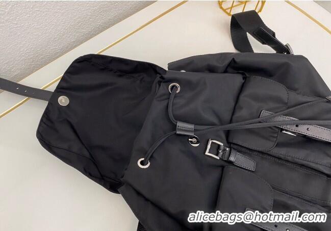 Trendy Design Prada Nylon Backpack Bag BZ2811 Black/Silver 2025