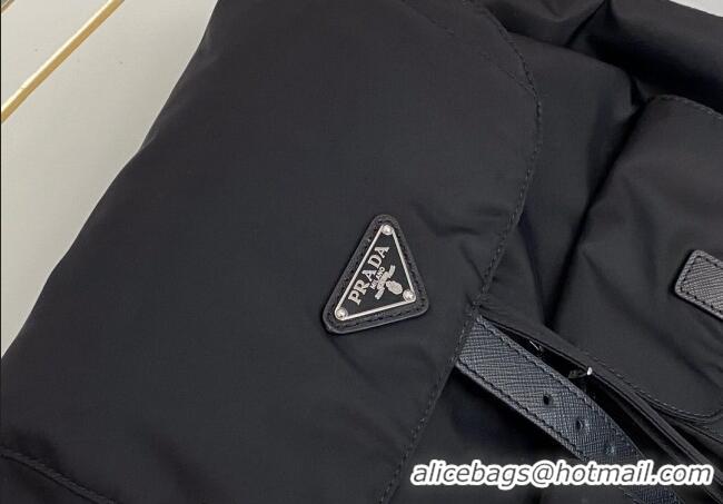 Trendy Design Prada Nylon Backpack Bag BZ2811 Black/Silver 2025