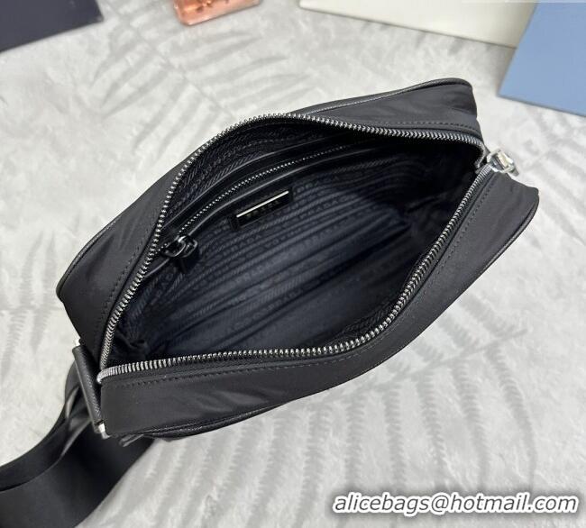Big Discount Prada Mens Re-Nylon and Saffiano shoulder bag 2VH048 Black 2025