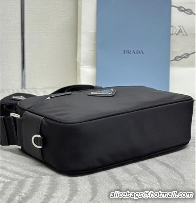 Famous Brand Prada Re-Nylon shoulder bag 1BC167 Black 2025