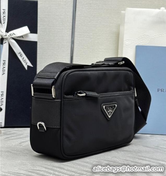 Famous Brand Prada Re-Nylon shoulder bag 1BC167 Black 2025