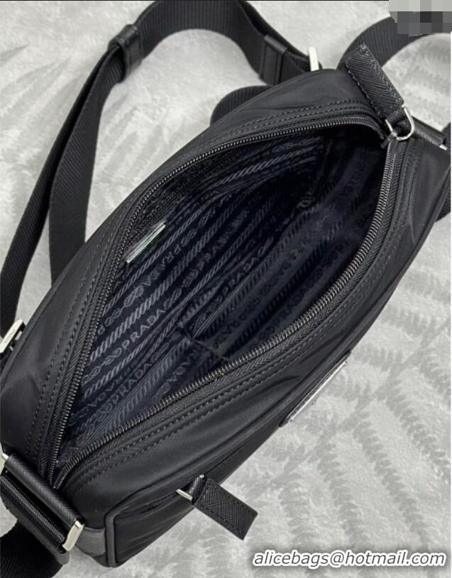 Famous Brand Prada Re-Nylon shoulder bag 1BC167 Black 2025