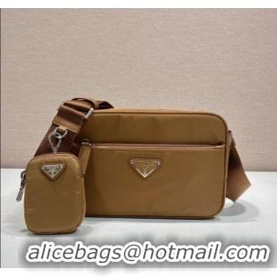 Famous Brand Prada Re-Nylon shoulder bag 1BC167 Brandy Brown 2025