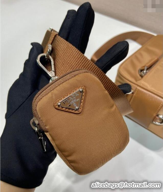 Famous Brand Prada Re-Nylon shoulder bag 1BC167 Brandy Brown 2025