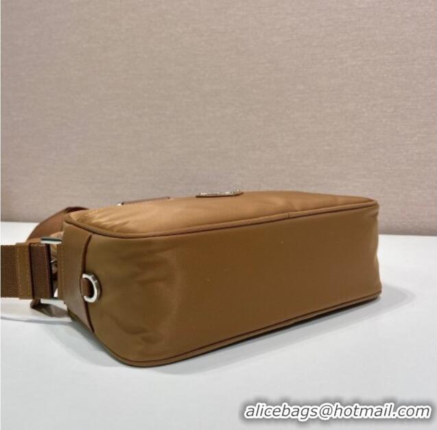 Famous Brand Prada Re-Nylon shoulder bag 1BC167 Brandy Brown 2025