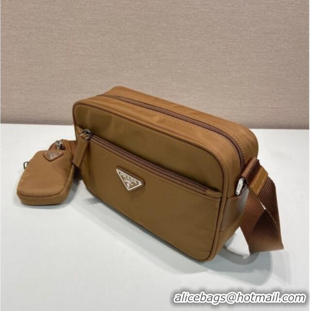Famous Brand Prada Re-Nylon shoulder bag 1BC167 Brandy Brown 2025