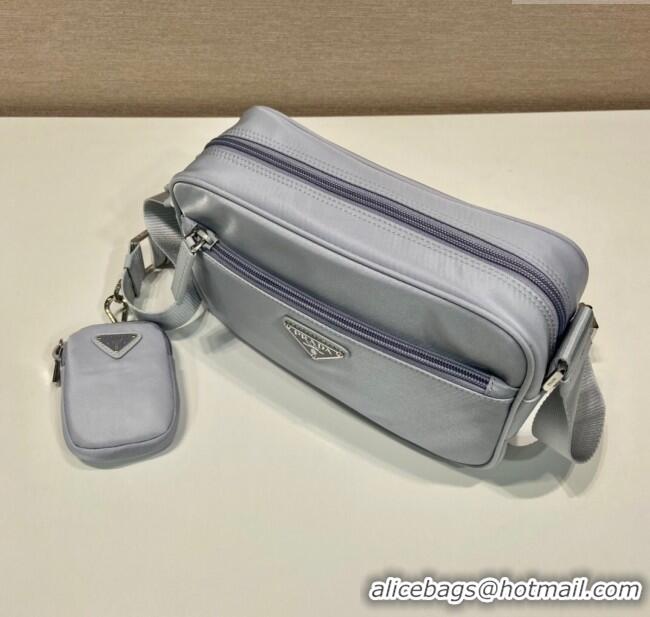 Traditional Specials Prada Re-Nylon shoulder bag 1BC167 Light Grey 2025