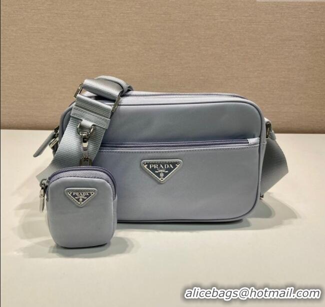 Traditional Specials Prada Re-Nylon shoulder bag 1BC167 Light Grey 2025