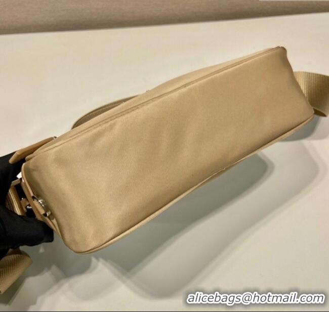 Best Quality Prada Re-Nylon shoulder bag 1BC167 Beige 2025
