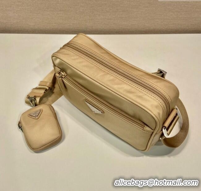 Best Quality Prada Re-Nylon shoulder bag 1BC167 Beige 2025