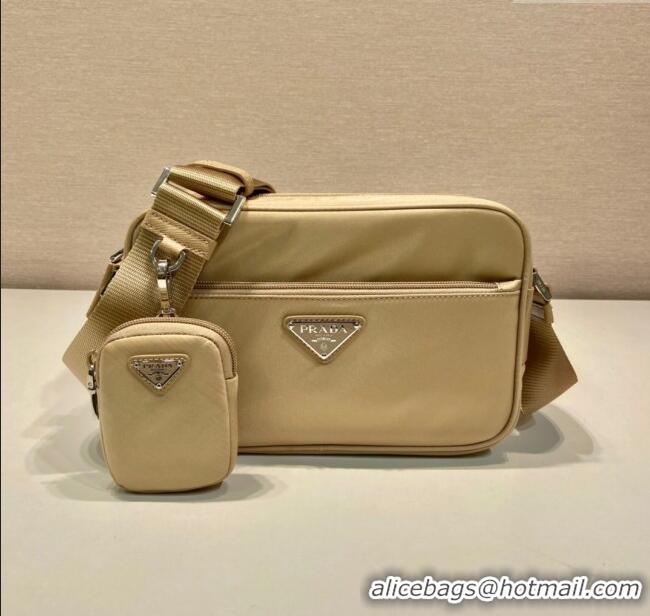 Best Quality Prada Re-Nylon shoulder bag 1BC167 Beige 2025