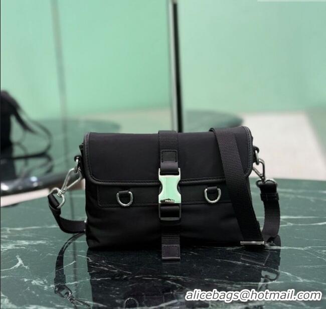 Affordable Price Prada Mens Re-Nylon and leather smartphone case 2ZT071 Black 2025