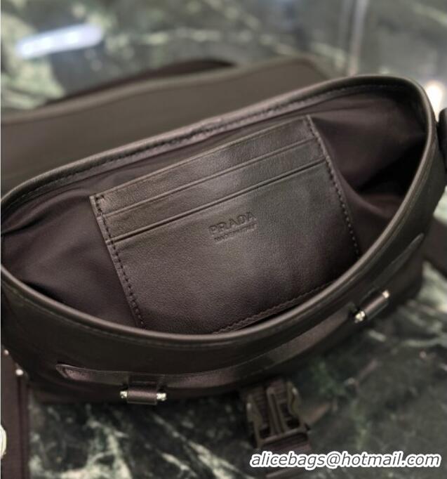 Affordable Price Prada Mens Re-Nylon and leather smartphone case 2ZT071 Black 2025