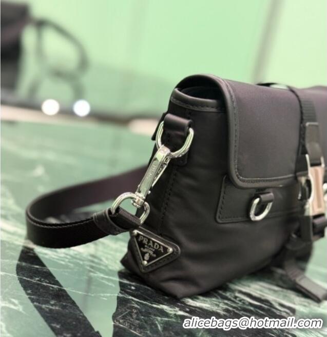 Affordable Price Prada Mens Re-Nylon and leather smartphone case 2ZT071 Black 2025