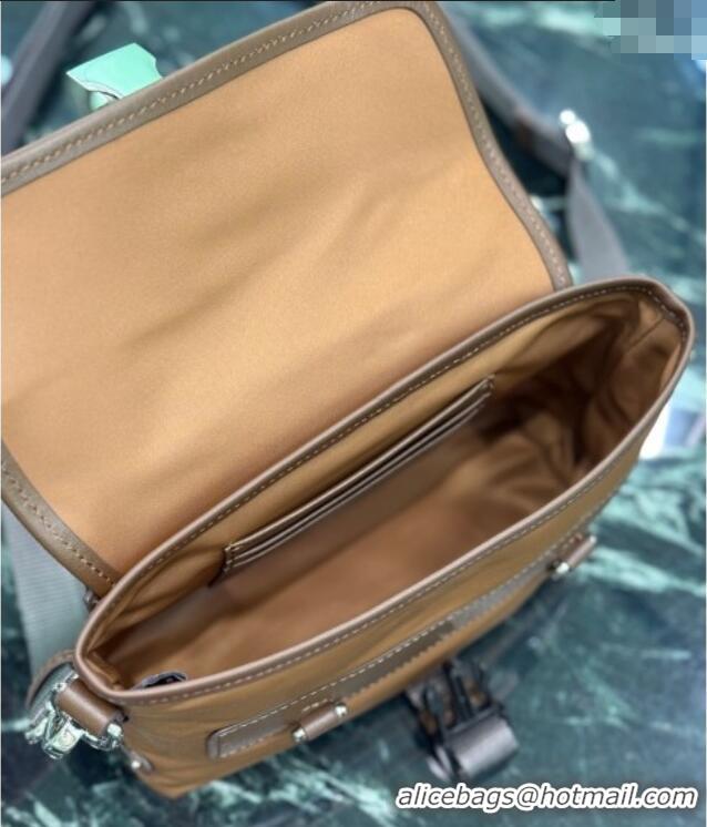 Best Quality Prada Mens Re-Nylon and leather smartphone case 2ZT071 Brandy Brown 2025