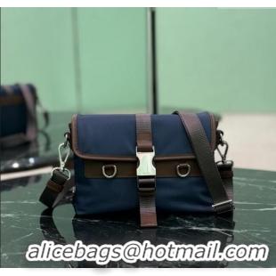 Best Grade Prada Mens Re-Nylon and leather smartphone case 2ZT071 Blue 2025