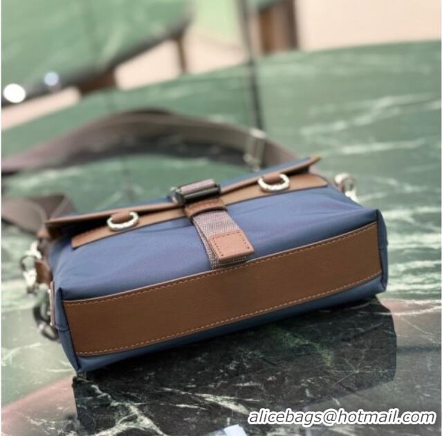 Best Grade Prada Mens Re-Nylon and leather smartphone case 2ZT071 Blue 2025