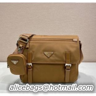 Most Popular Prada Re-Nylon shoulder bag 1BD953 Brandy Brown 2025