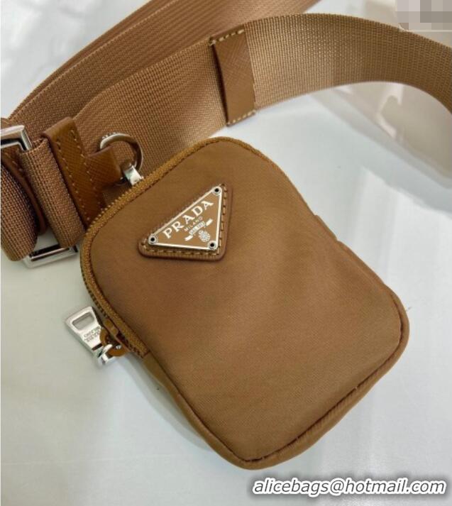 Most Popular Prada Re-Nylon shoulder bag 1BD953 Brandy Brown 2025