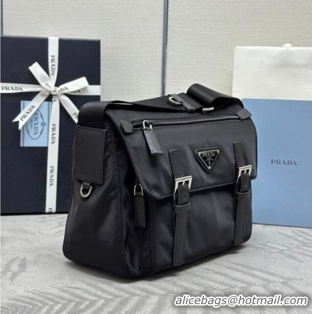 Good Looking Prada Re-Nylon shoulder bag 1BD953 Black 2025