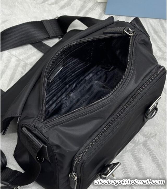 Good Looking Prada Re-Nylon shoulder bag 1BD953 Black 2025