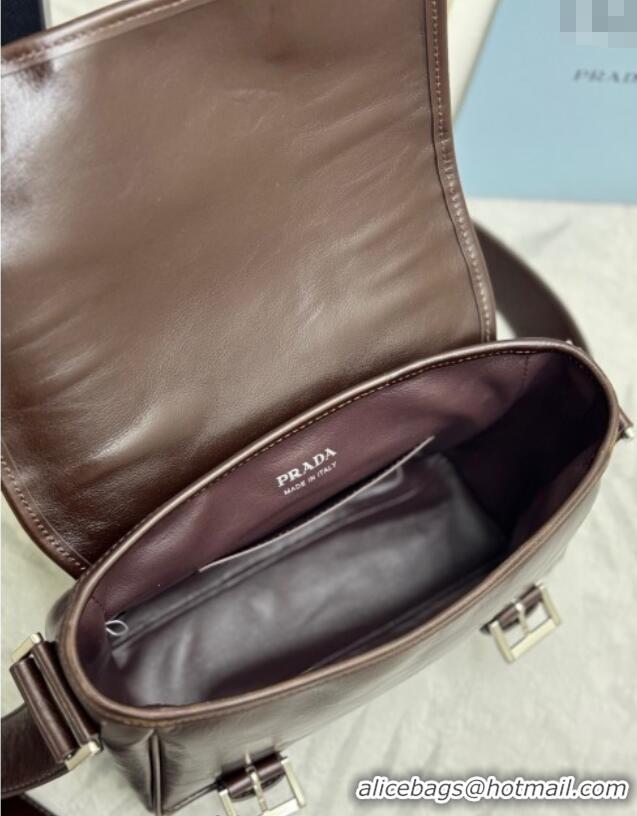 Market Sells Prada Mens Leather shoulder bag 2VD078 Coffee Brown 2025